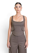 TOP BUSTIER CON STRASS