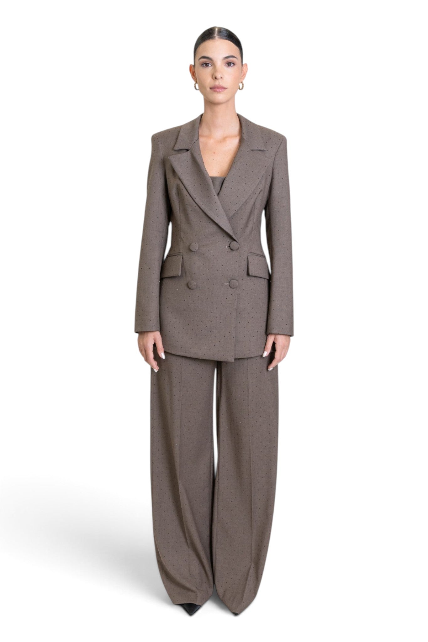 TAILLEUR DOPPIOPETTO CON STRASS