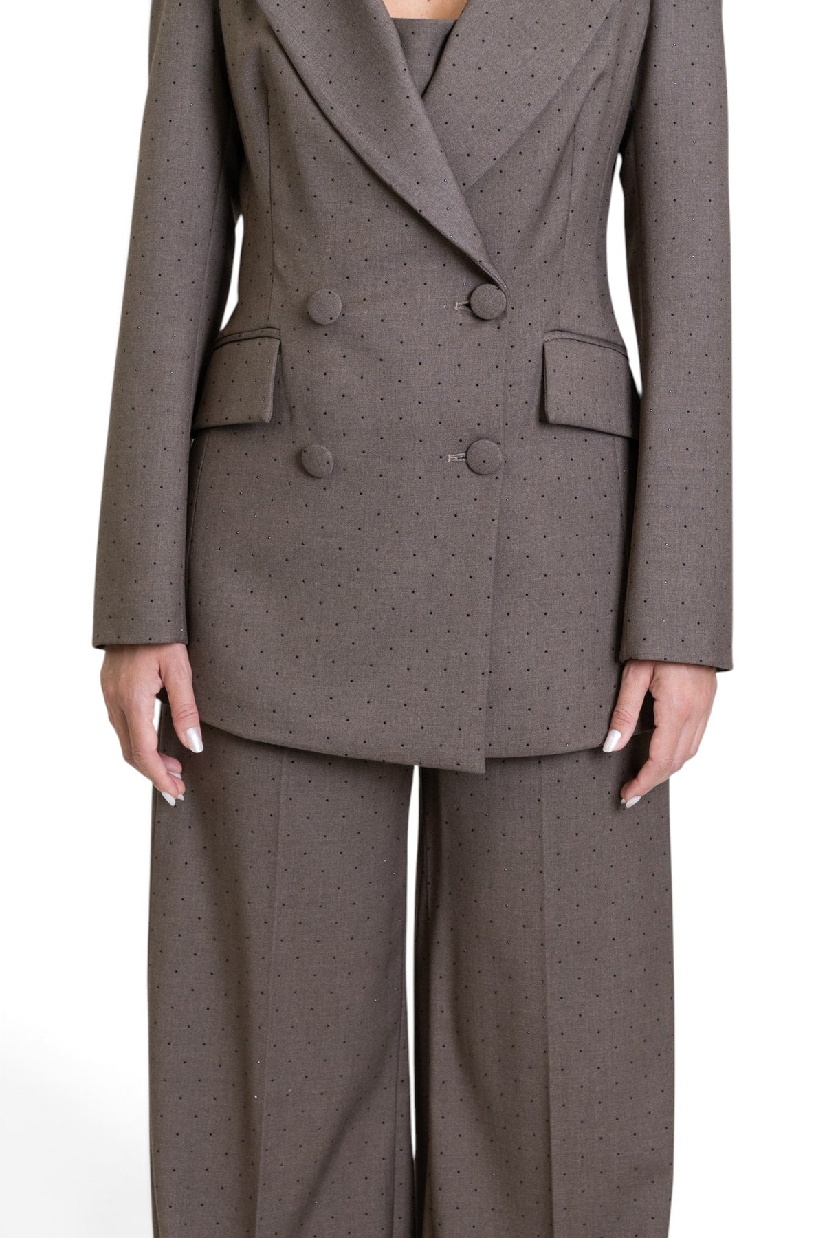 TAILLEUR DOPPIOPETTO CON STRASS