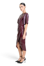 ABITO MIDI IN ECO-PELLE