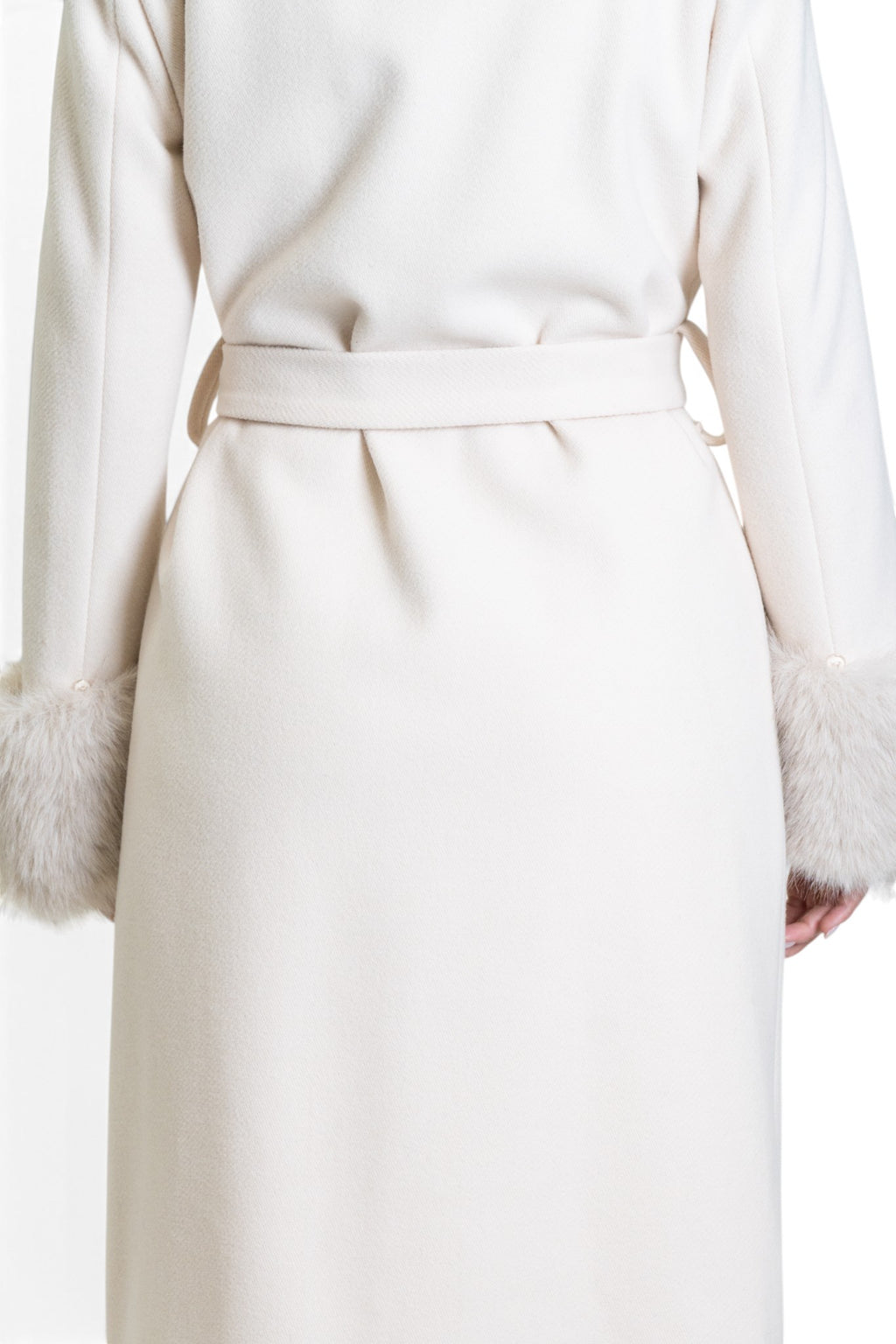 CAPPOTTO VESTAGLIA CON DETTAGLI IN ECO-VISONE