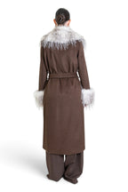 CAPPOTTO VESTAGLIA CON DETTAGLI IN ECO-PELLICCIA