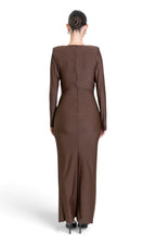 ABITO LUNGO IN LYCRA CON DETTAGLI JEWEL