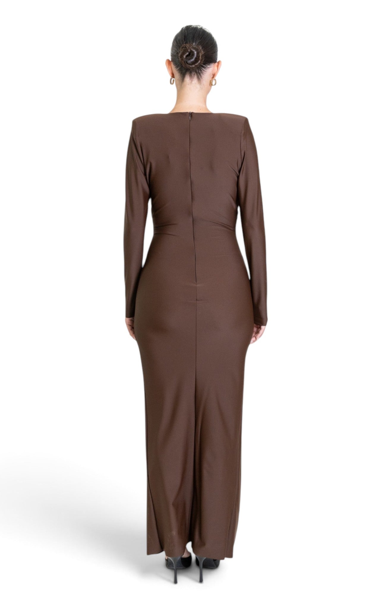 ABITO LUNGO IN LYCRA CON DETTAGLI JEWEL