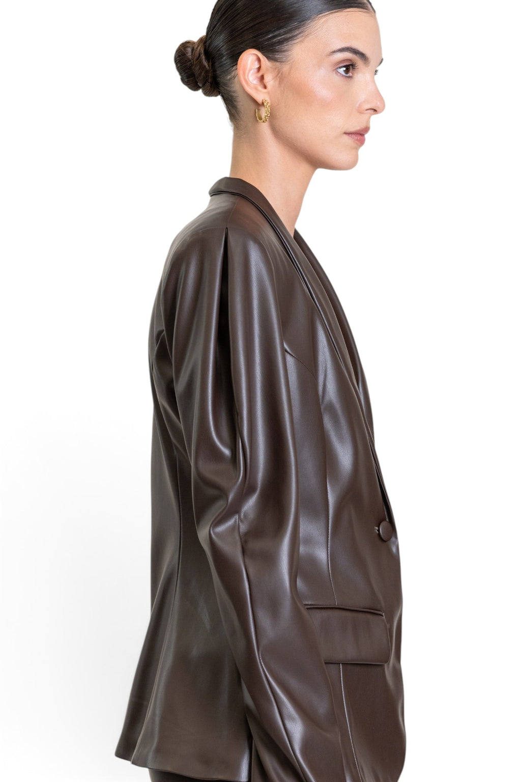 GIACCA IN ECO-PELLE CON REVER SCIALLATO
