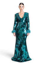 ABITO LUNGO IN PAILLETTES