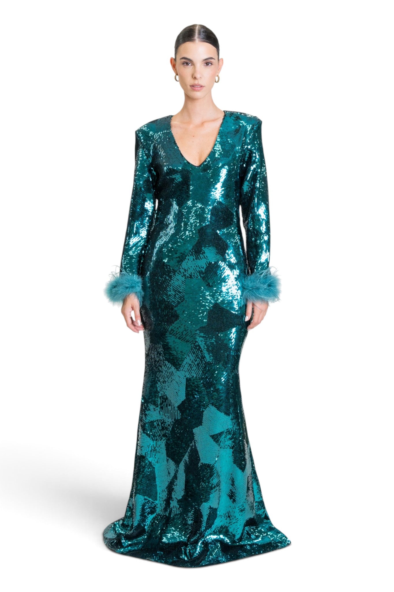 ABITO LUNGO IN PAILLETTES